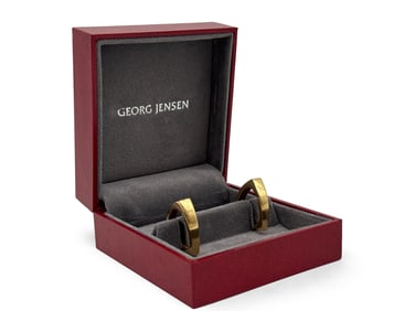 Georg Jensen 18K Yellow Gold Lobster Cufflinks