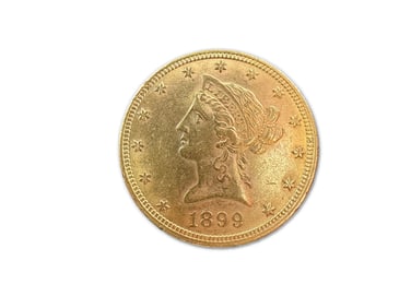 1899 Liberty Head $10 Gold Coin