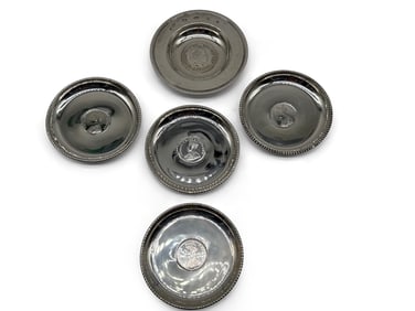 Five Silver Coin Dishes