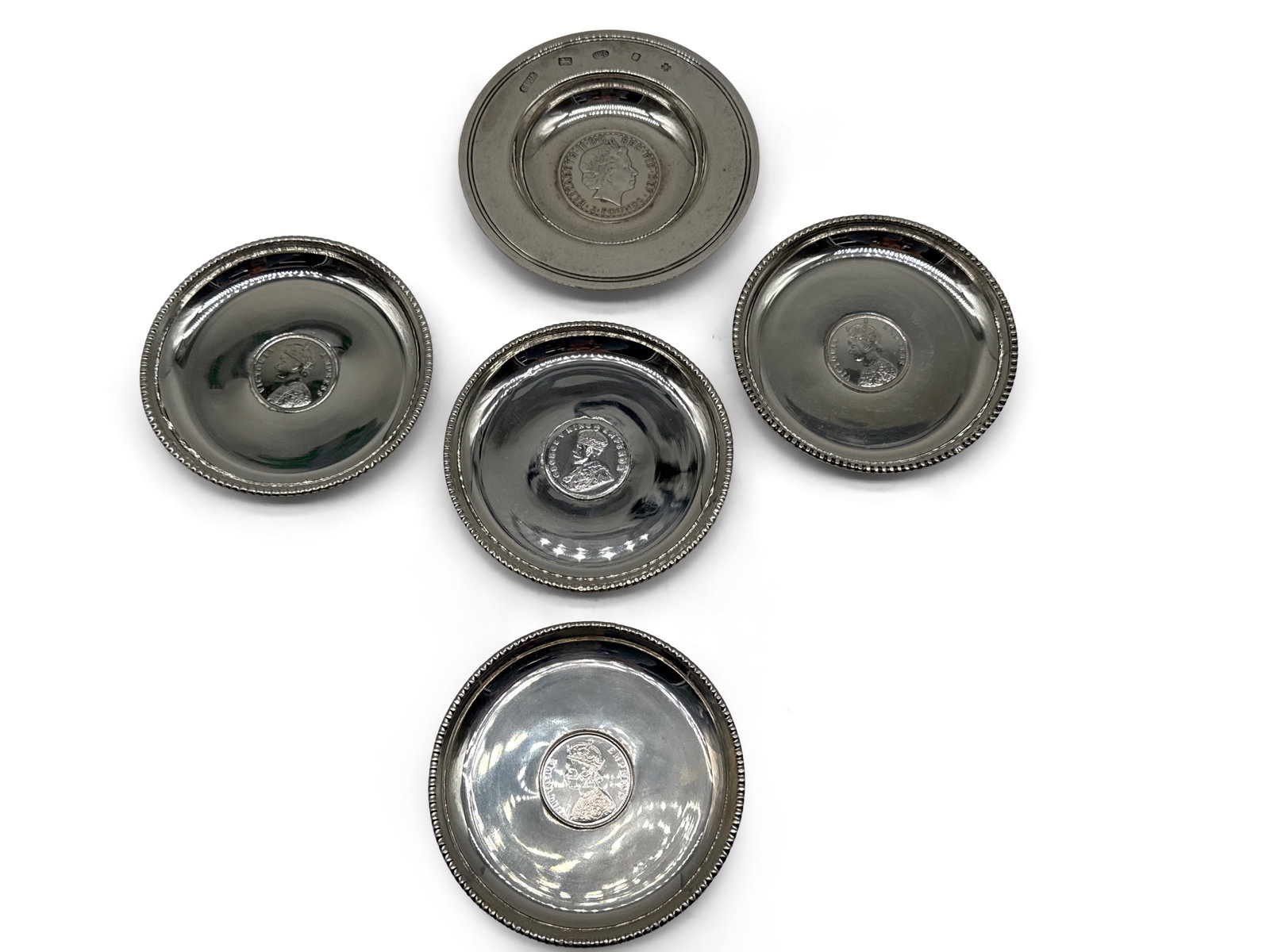 Five Silver Coin Dishes (1 of 11)