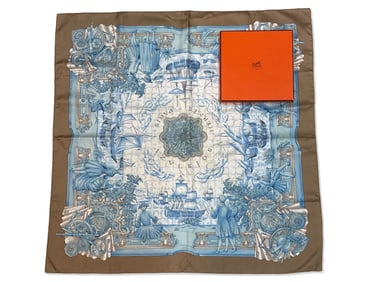 Hermès Paris Azulejos Silk Scarf