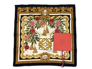 Loewe Floral Silk Scarf