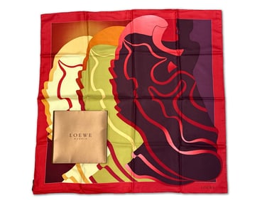 Loewe Flameco Dancer Silk Scarf