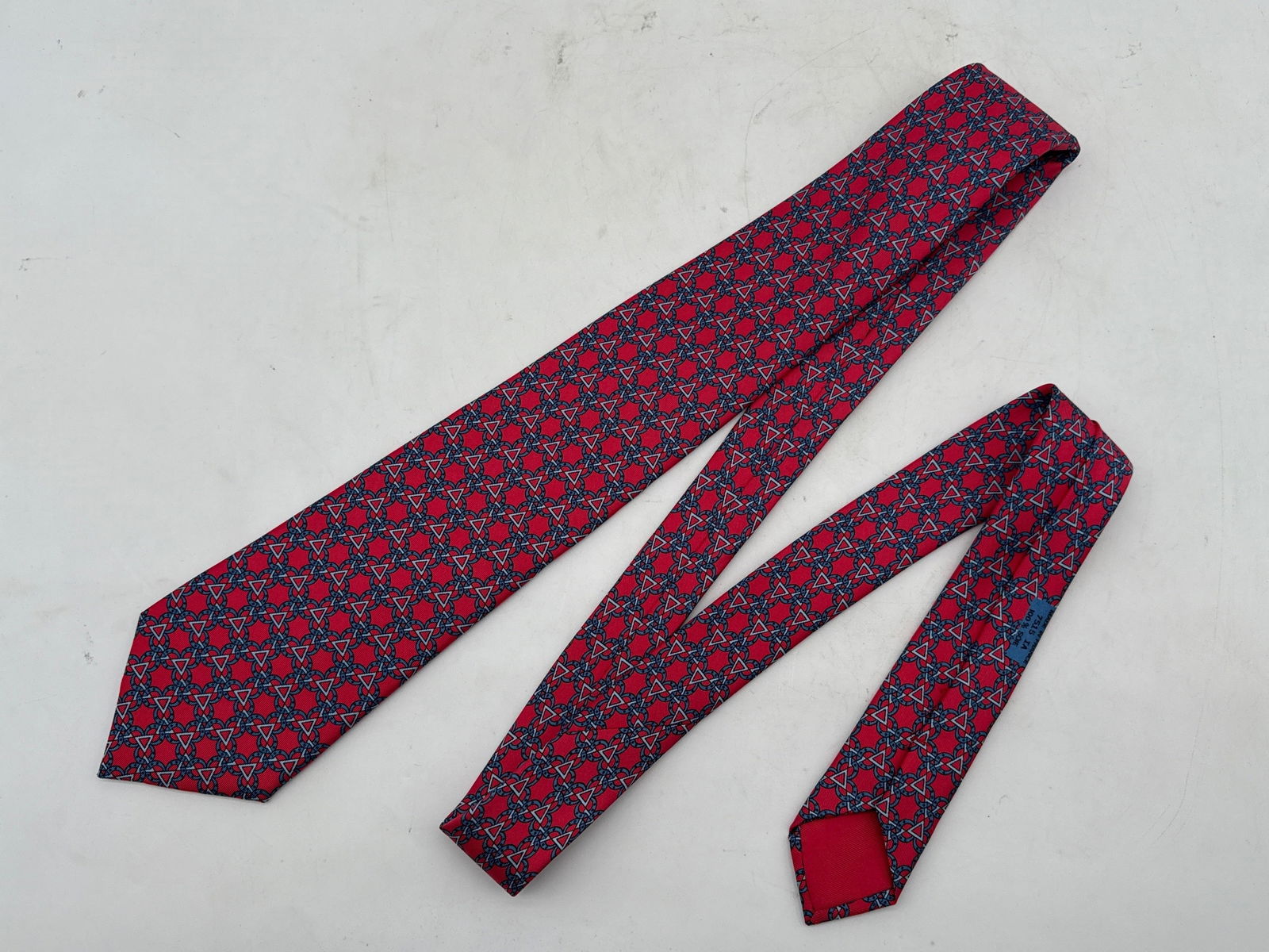 Two Hermès Paris Patterned Silk Ties - 2