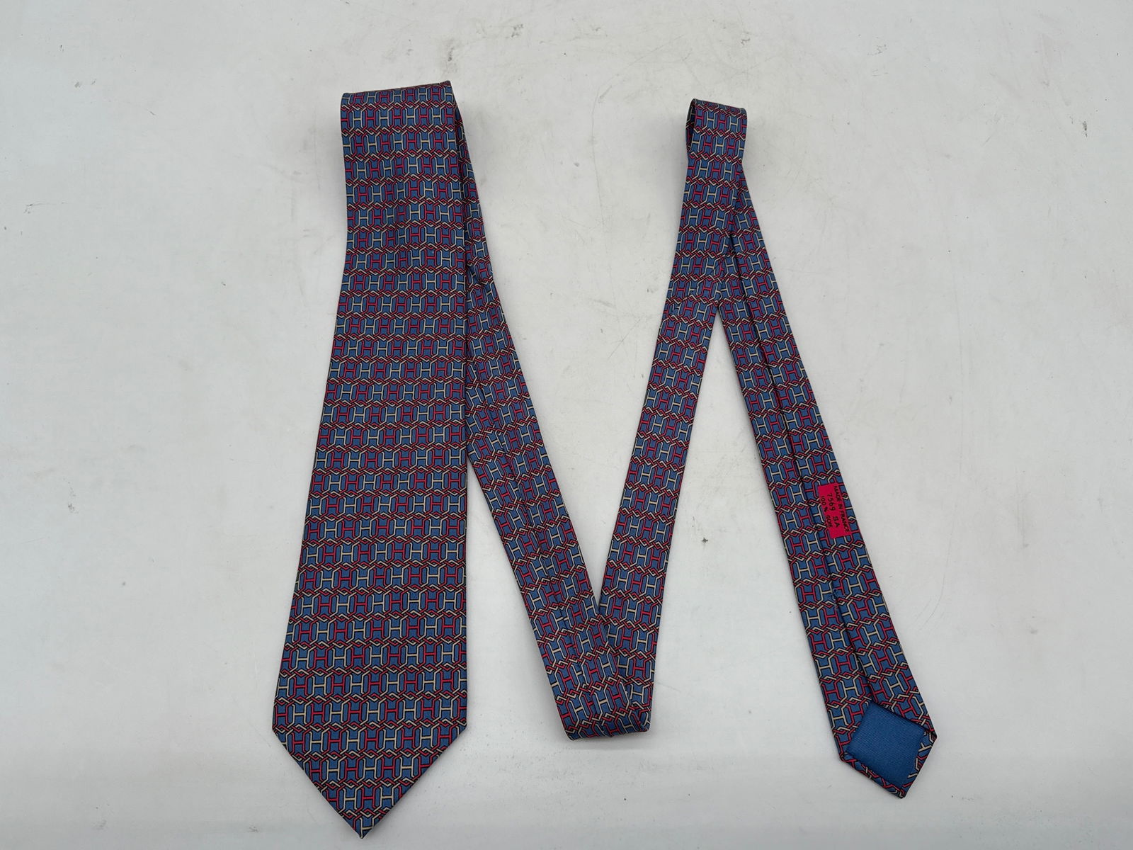 Three Hermès Paris Patterned Silk Ties - 10