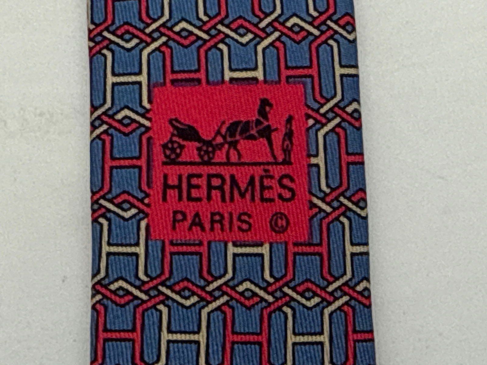 Three Hermès Paris Patterned Silk Ties - 14