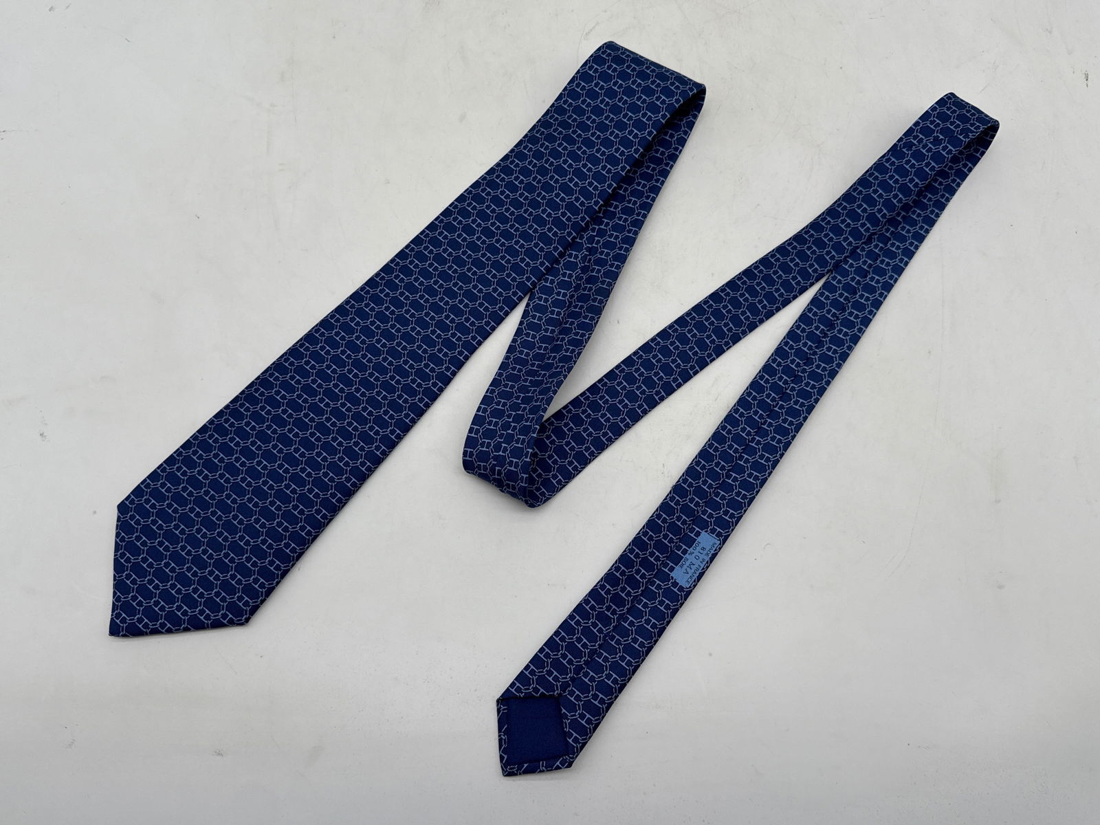 Three Hermès Paris Patterned Silk Ties - 2