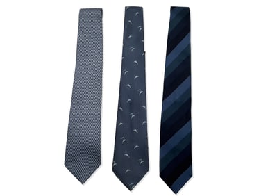 Gucci and Lanvin Silk Ties