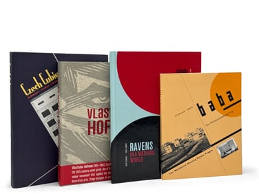 Four Czech, Baba, and Postwar Design Books