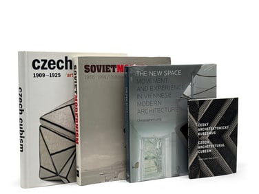 Four Czech Cubism and Soviet Modernism Books
