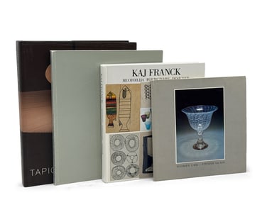 Four Tapio Wirkkala and Finnish Glass Design Books
