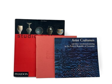 Three Studio Pottery, Artists Craftsmen, American Craft Books