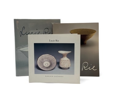 Three Lucie Rie Pottery Reference Books