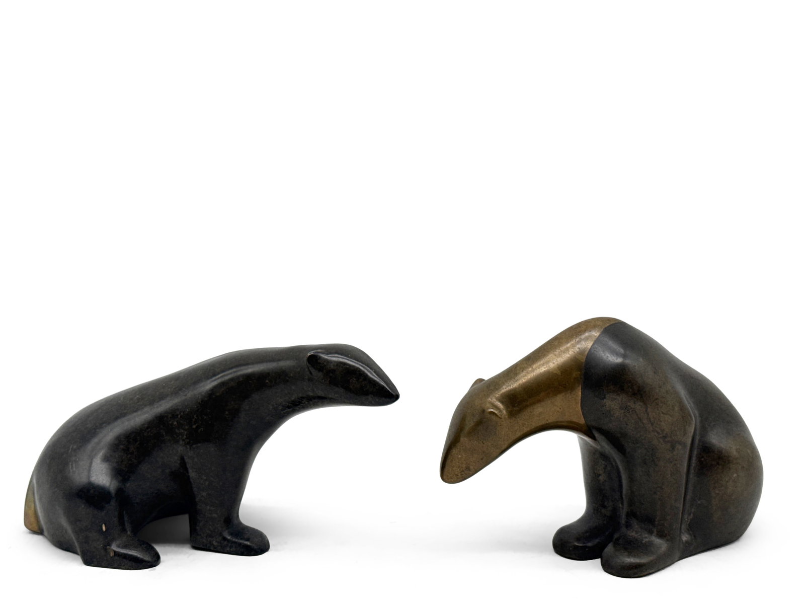 Two Loet Vanderveen Bronzes: Polar Bears (1 of 8)