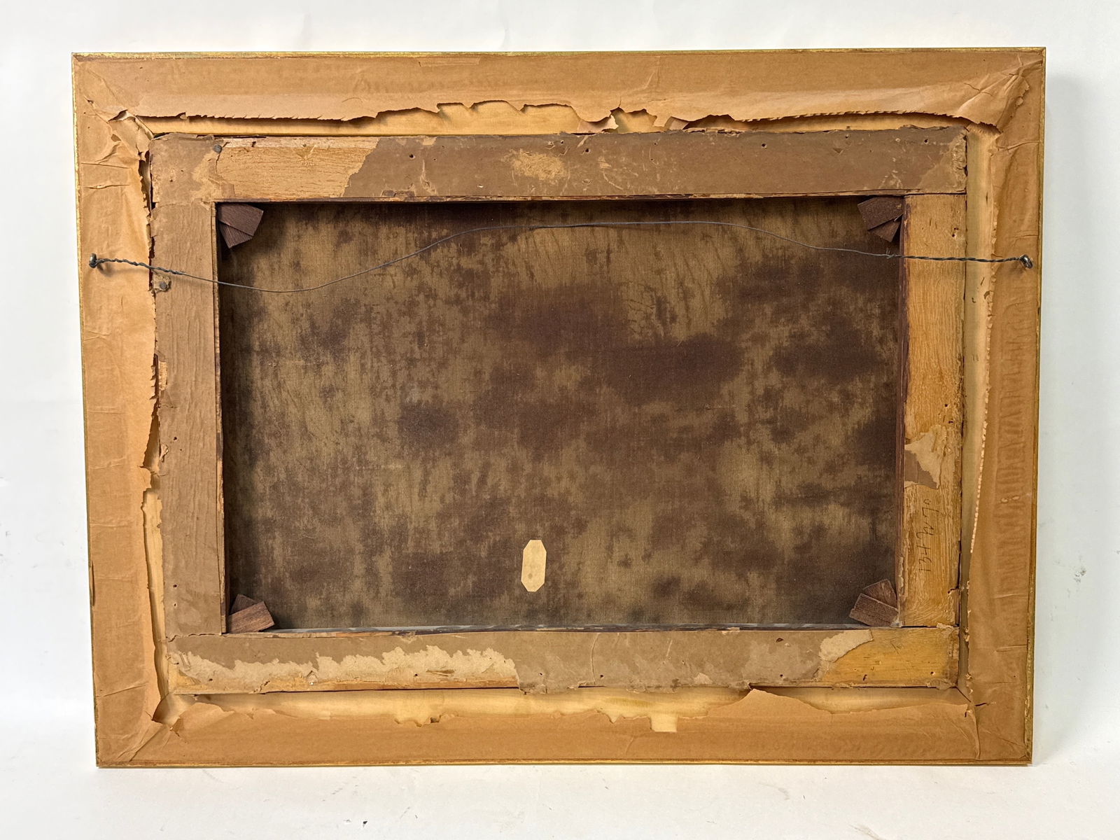 Unsigned Gilt-Framed Oil/Canvas: Cows - 4