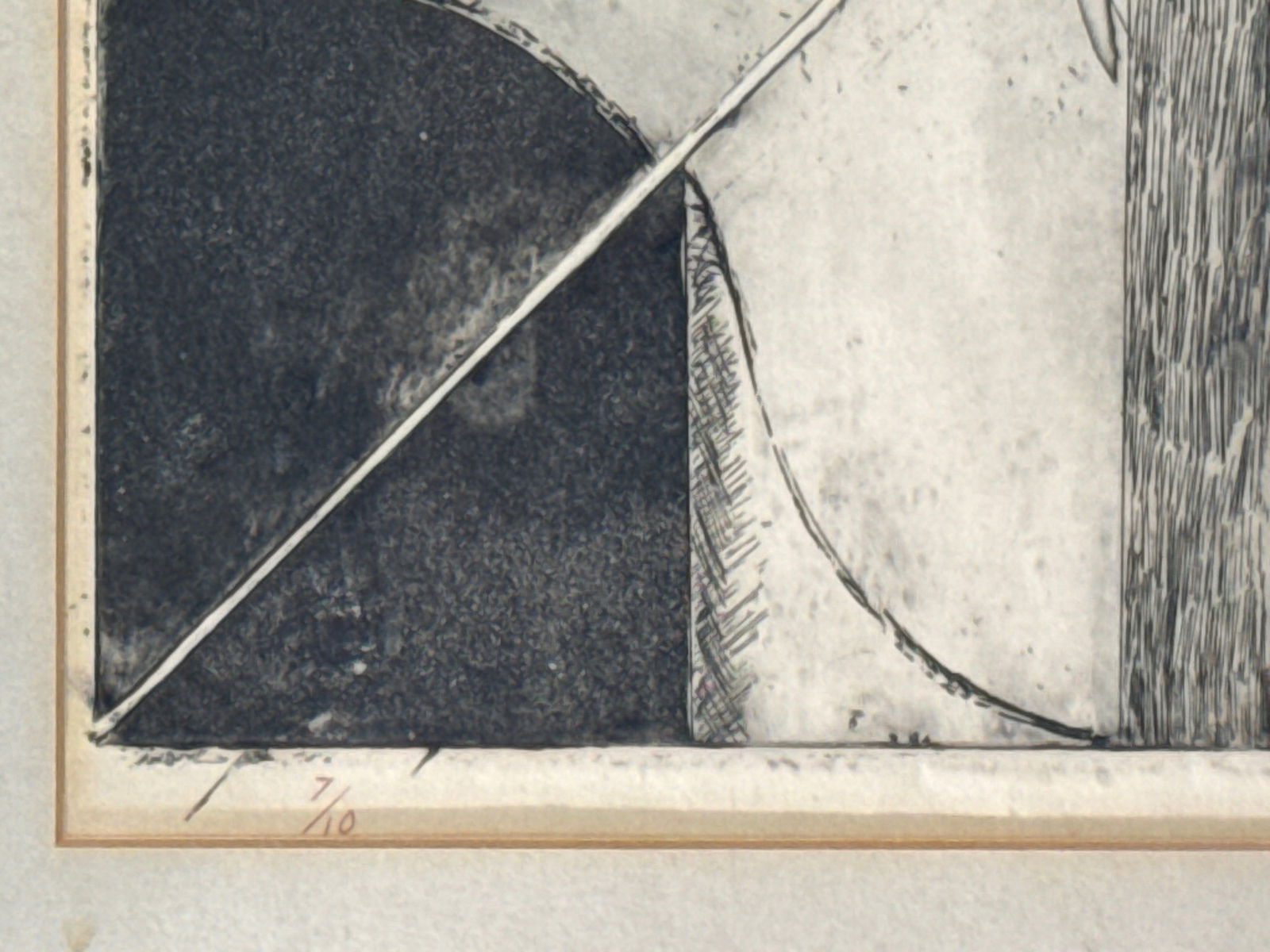 Abstract Pencil-Signed Lithograph - 4