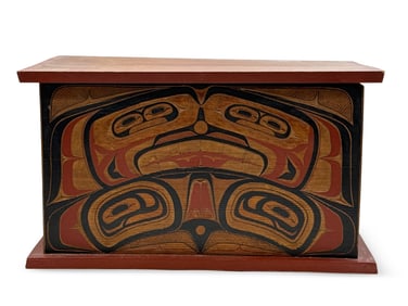 Jimmy Johnny Northwest Coast Carved Box