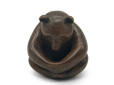 Eric Berg Bronze: Seated Bear