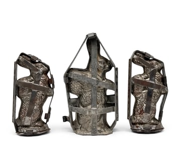 Three Easter Rabbit Chocolate Molds