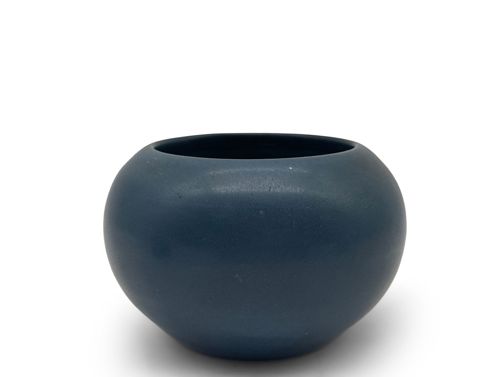 Marblehead Pottery Matte Blue-Glazed Bowl (1 of 4)