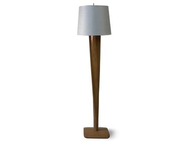 Studio Craft Sculpted Wood Floor Lamp