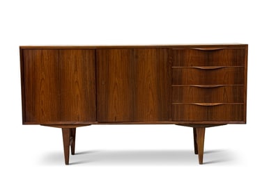 Danish Modern Rosewood Sideboard Cabinet