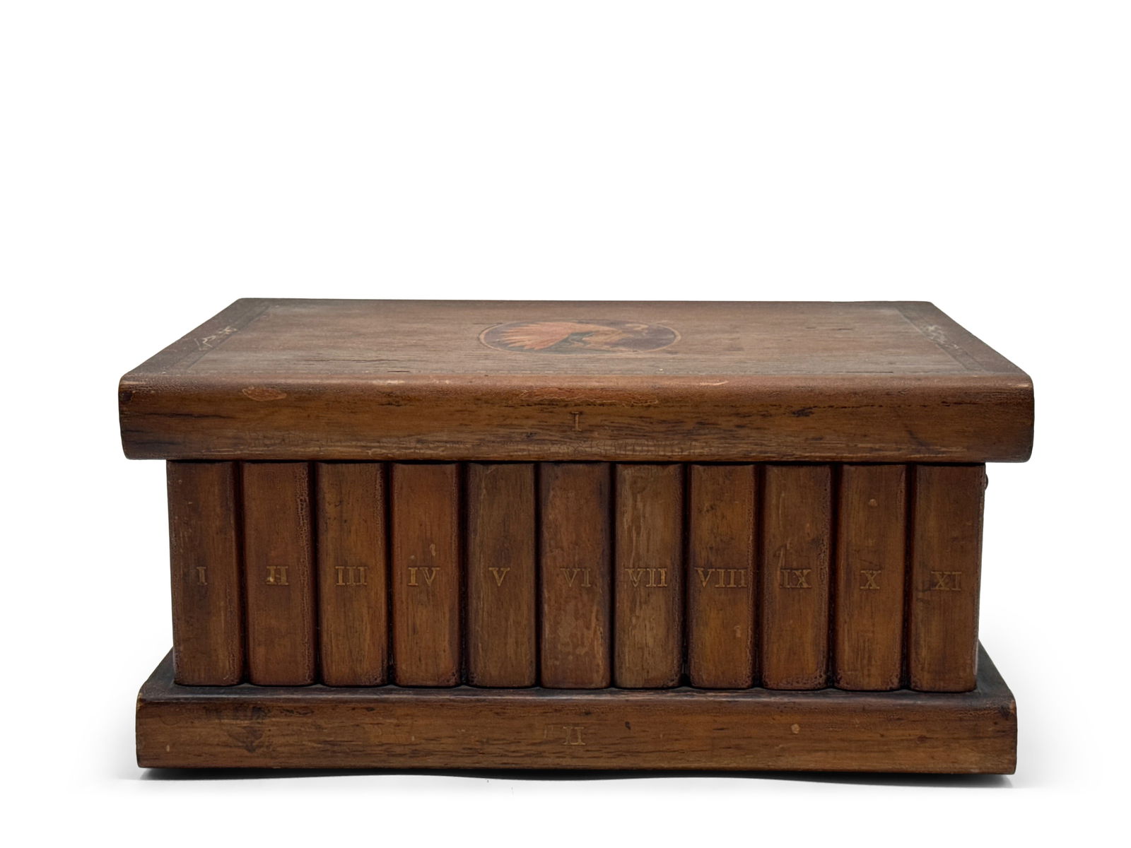 Faux Book Inlaid Wood Humidor (1 of 6)