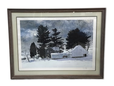 Peter Sculthorpe Lithograph: Christmas Moon