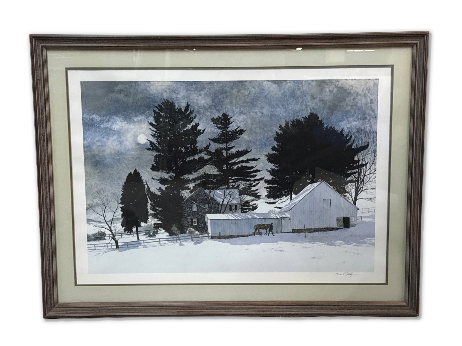 Peter Sculthorpe Lithograph: Christmas Moon (1 of 5)