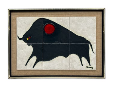 Harris G. Strong Modernist Tile: Buffalo
