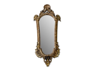 Continental Giltwood Girandole Sconce