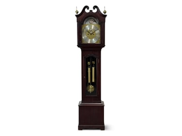 Bailey Banks & Biddle Chippendale-style Tall Case Clock