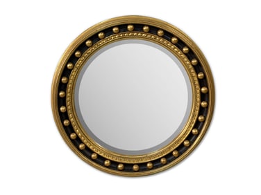 English Regency-style Bullseye Wall Mirror
