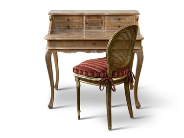 Louis XV-style Vanity Writing Desk and Chair