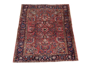 Heriz Area Carpet, 7ft 6in x 6ft 10in