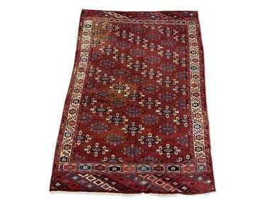 Turkoman Yomud Area Carpet, 10ft 4in x 7ft 2in
