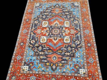 Turkish Room-Size Carpet, 9ft 5in x 13ft 5in