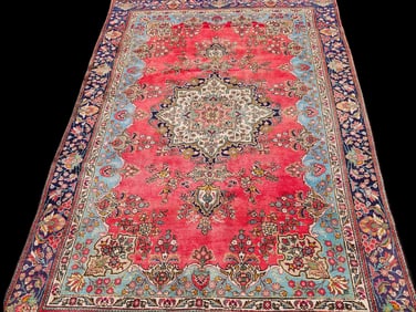Turkish Kashan-style Carpet, 9ft 10in x 6ft 4in