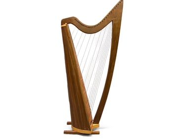 Studio Craft Modernist Walnut Harp