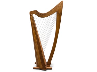 Studio Craft Modernist Mixed-Wood Harp