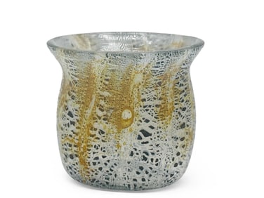 Italian Speckled Murano Glass Vessel