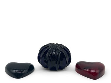 Archimede De Seguso Hearts and Paperweight