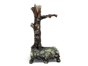 Majolica Tree Spill Vase