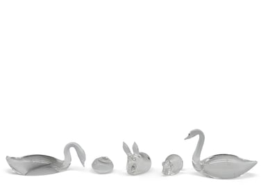 Five Steuben Animal Figures