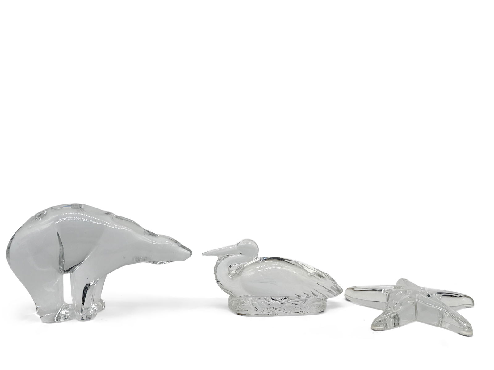 Three Baccarat Crystal Animal Figures (1 of 6)