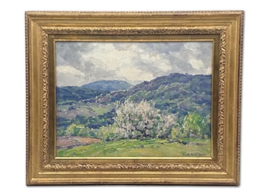 Frank Swift Chase Oil/Board: Blossoming Hills