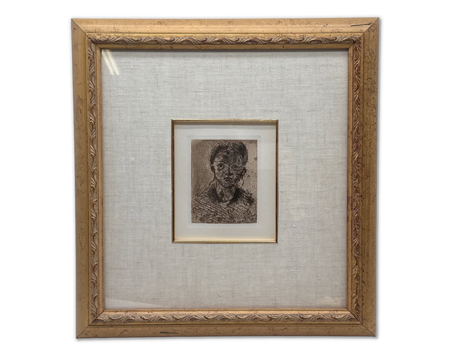 Paul Cezanne Etching: Portrait de Jeune Fille (1 of 5)