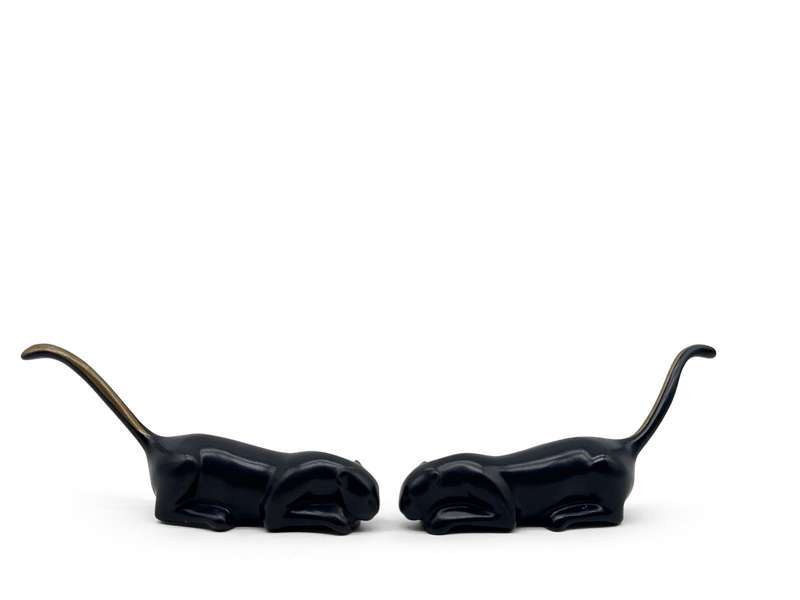 Two Loet Vanderveen Bronzes: Stalking Panthers (1 of 6)