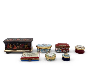 Seven Halcyon Days and Limoges Trinket Boxes