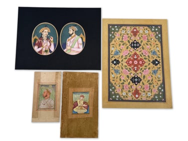 Four Indian Mughal Paintings